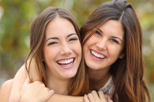 Young Girl Smiling in OBGYN Office In Youngstown, Ohio